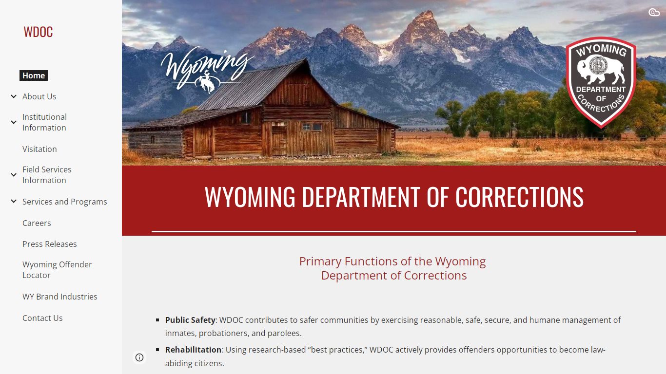 Wyoming Department of Corrections - WDOC